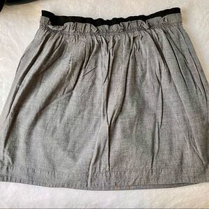 J. Crew Factory Gray Paper-bag Skirt, Size XS